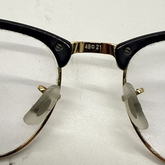 Ray-Ban RB3016 Clubmaster 901/58 49[]21 140 3P Black Sun/eyeglasses FRAMES ONLY - Picture 8 of 9